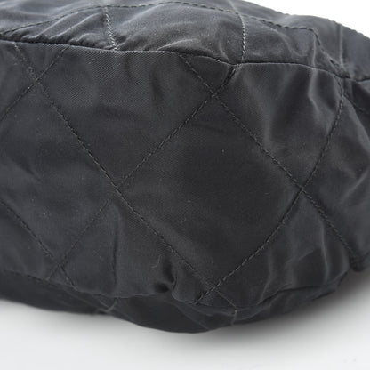 Prada Nylon Tessuto Impuntu Quilted Shoulder Bag Black 10 of 14
