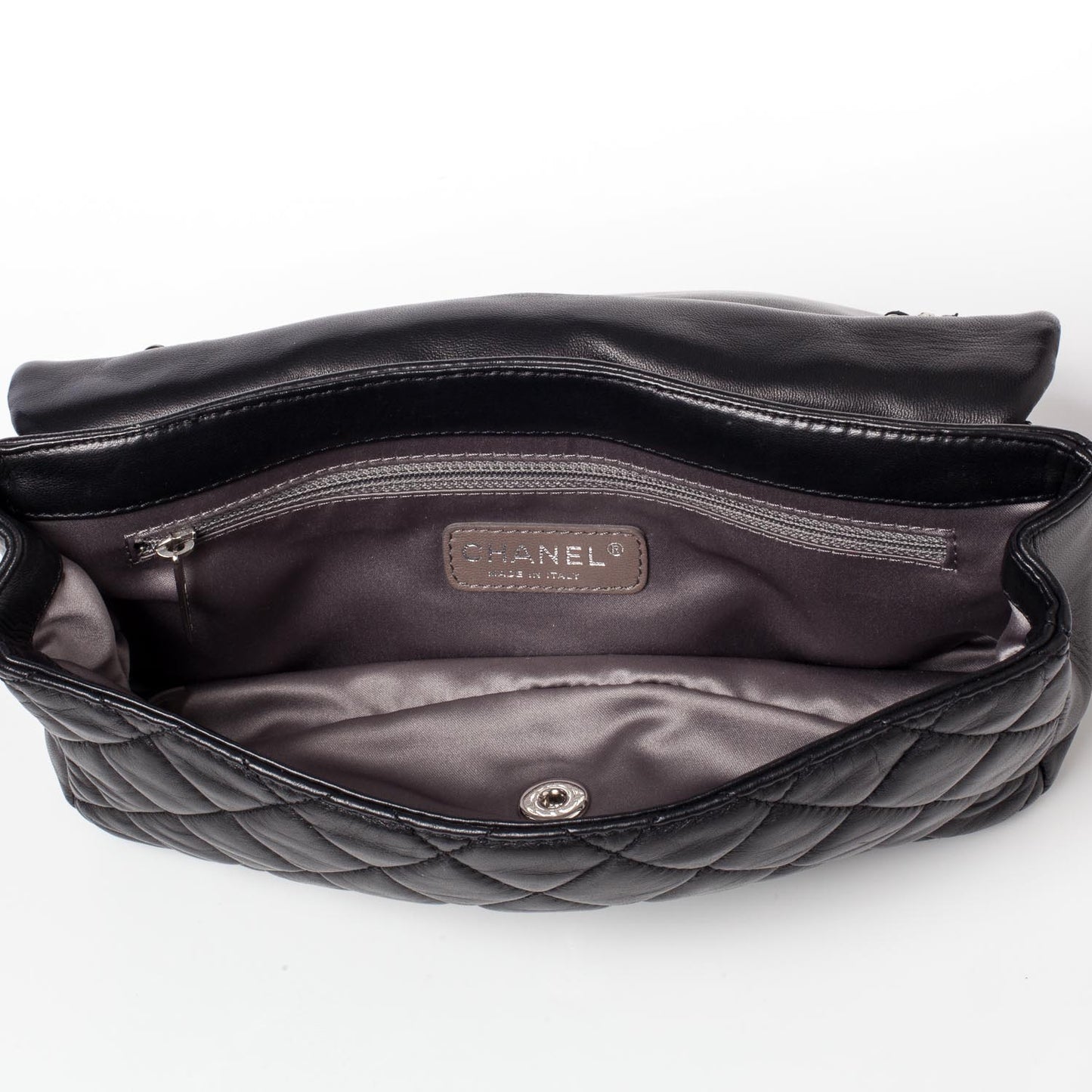 Lambskin Medium Coco Rain Flap Black