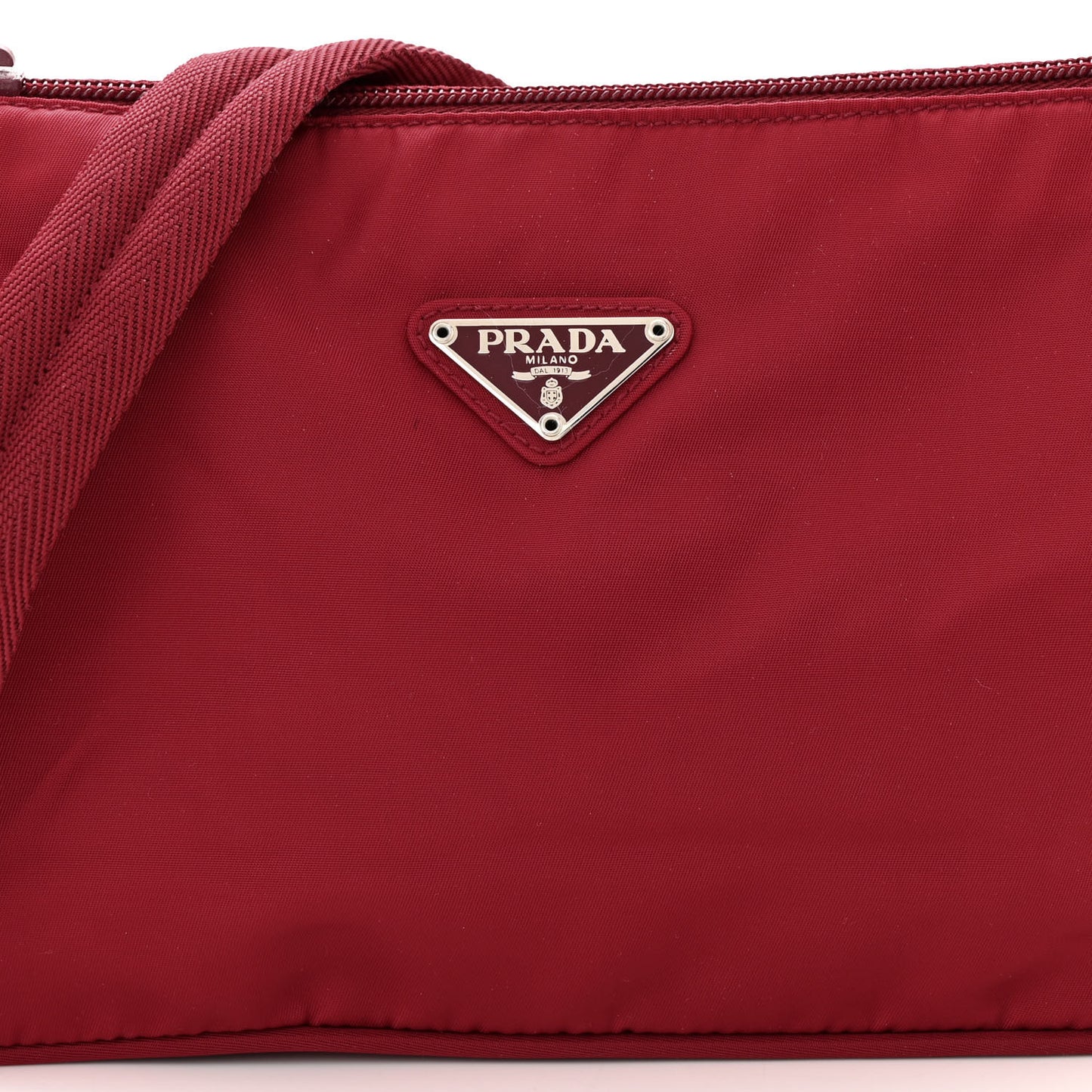 Tessuto Nylon Shoulder Bag Fuoco