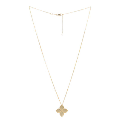 Roberto Coin 18K Yellow Gold Medium Princess Flower Pendant Necklace 3 of 4