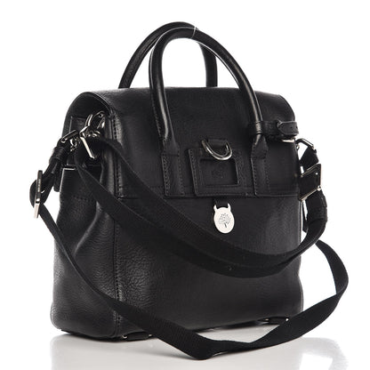 Mulberry Natural Leather Mini Cara Delevingne Convertible Satchel Black 4 of 9