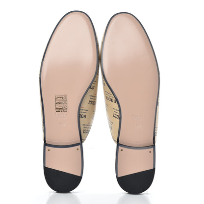 Gucci Calfskin Stamp Print Womens Princetown Slippers 40.5 Soy Black 5 of 9