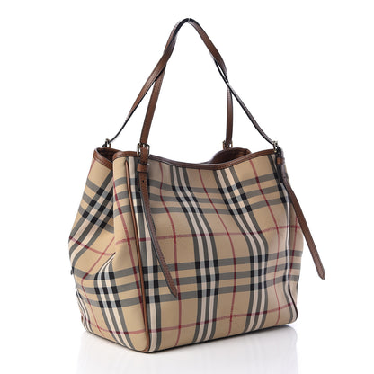 Burberry Horseferry Check Small Canterbury Tote Honey 3 of 10