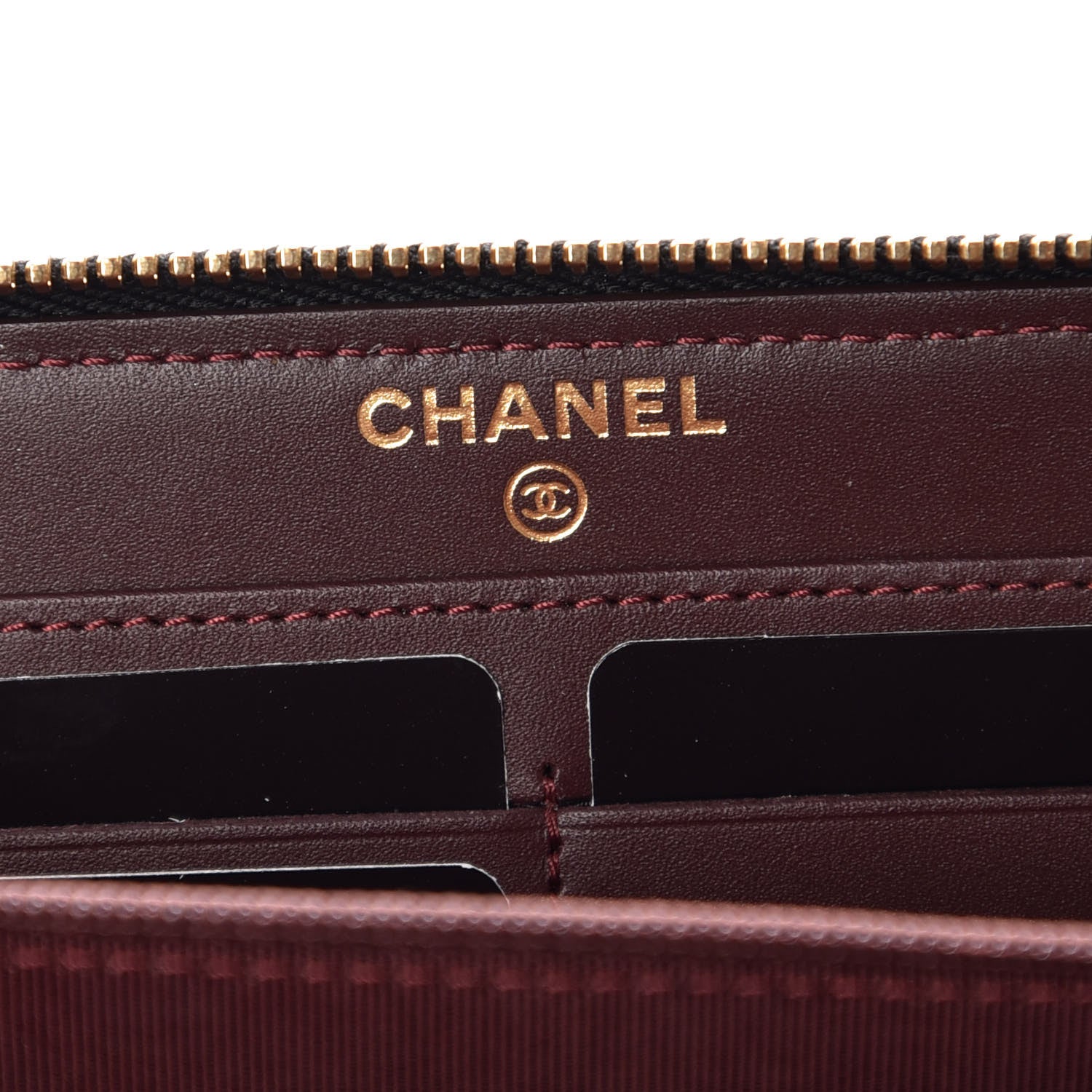 Chanel Caviar Quilted Large Gusset Zip Around Wallet Black 8 of 10