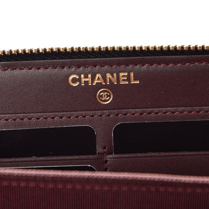 Chanel Caviar Quilted Large Gusset Zip Around Wallet Black 8 of 10