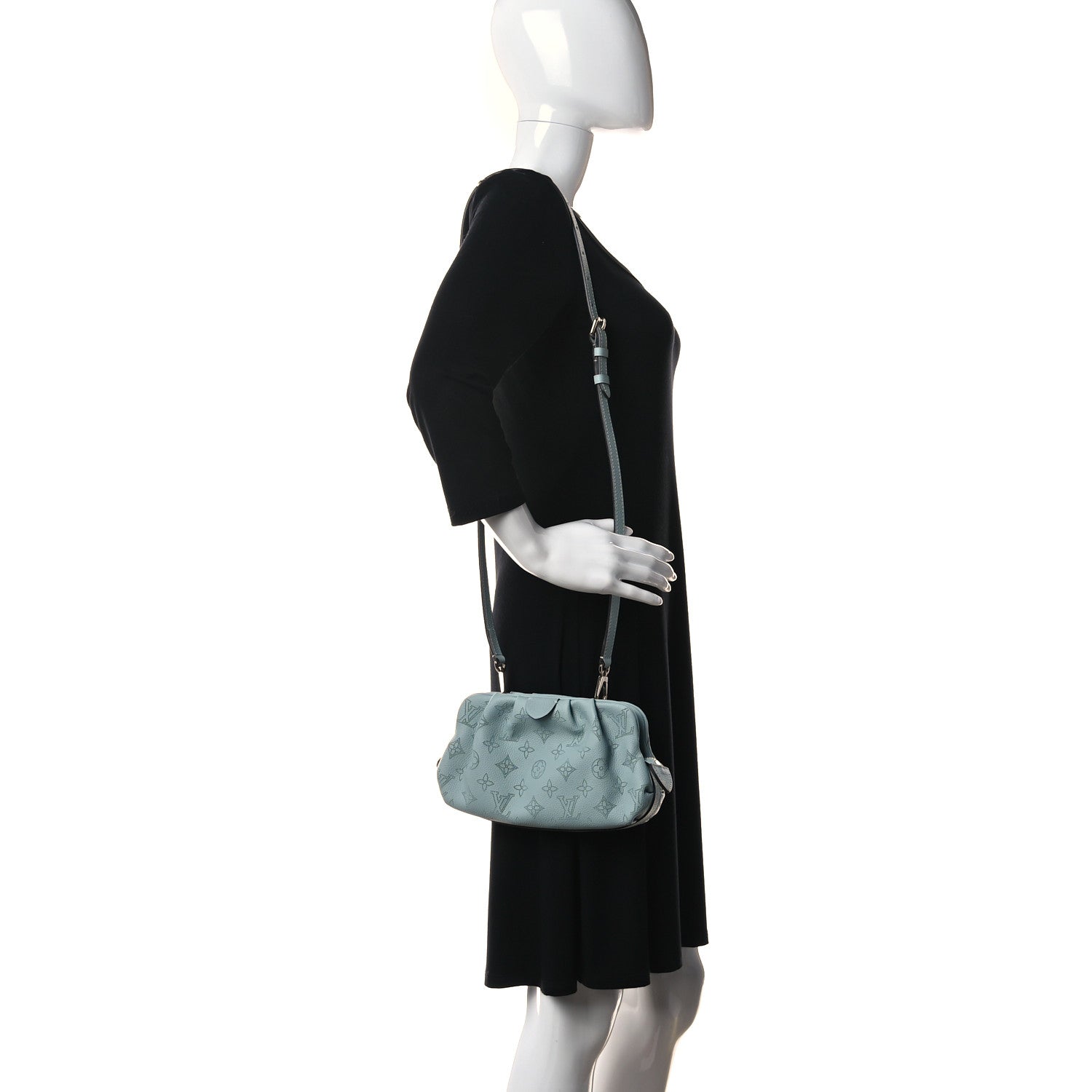 Louis Vuitton Mahina Scala Mini Pouch Vert Lagon 2 of 9
