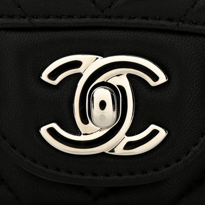 Chanel Lambskin Chevron Quilted Mini Square Flap Black 12 of 13