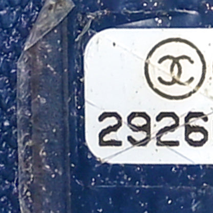 Chanel Lambskin Quilted Resin Bi-Color Chain Flap Bag Navy 7 of 10