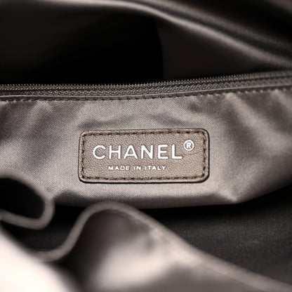 Chanel Vinyl Mohair Trimmed CC Bonbons Tote Black 6 of 10