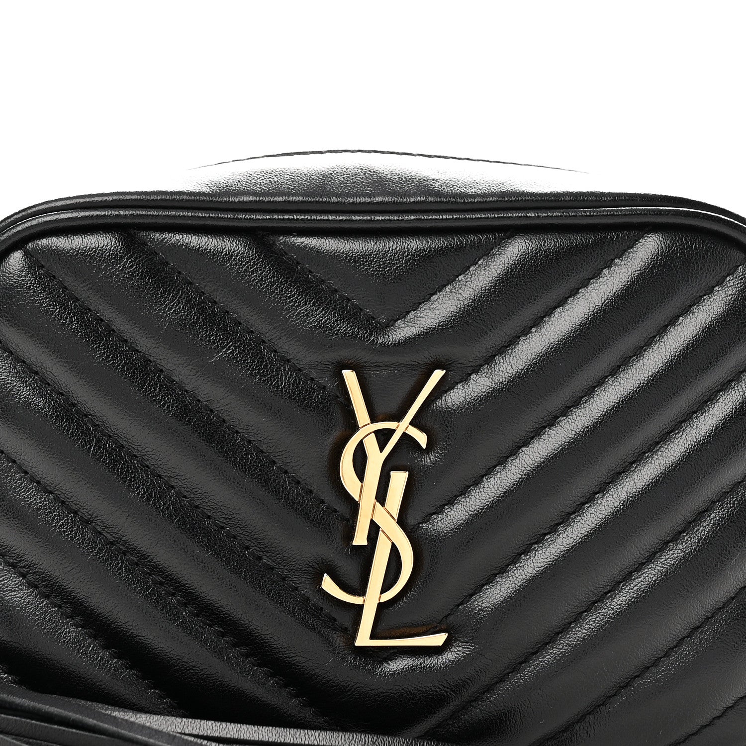 Saint Laurent Calfskin Matelasse Monogram Lou Belt Bag Black 8 of 10