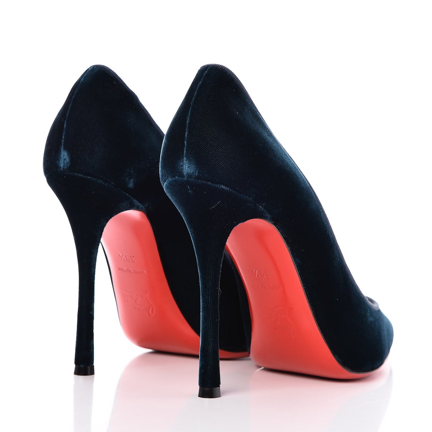 Velvet Decoltish 100 Pumps 39.5 Petrol
