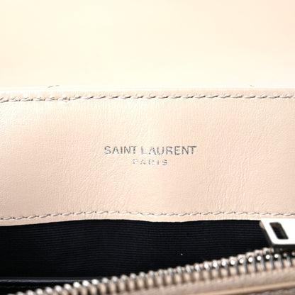 Saint Laurent Calfskin Y Quilted Monogram Small Loulou Chain Satchel Nude Powder 5 of 10