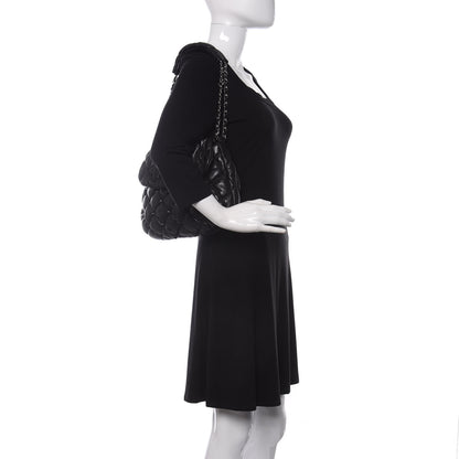 Chanel Lambskin Bubble Quilt Flap Bag Black 2 of 10