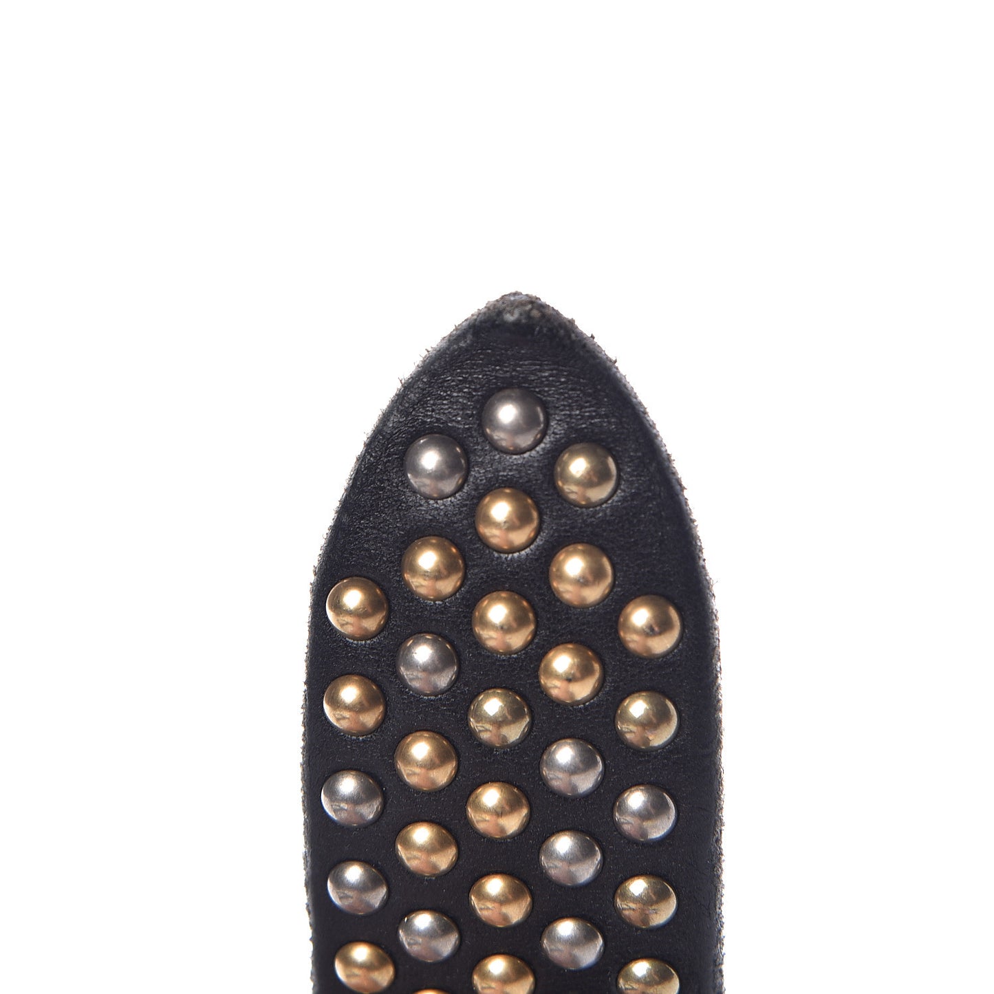 Calfskin Studded Feline Belt 105 42 Black