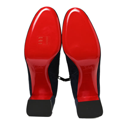 Christian Louboutin Suede Castarika Round Toe Ankle Booties 41 Nocturne 7 of 10