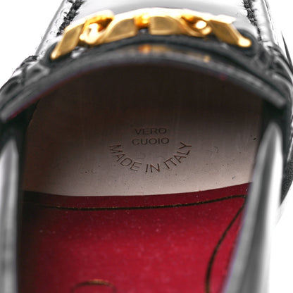 Valentino Garavani Calfskin VLogo Chain Loafers 36 Black 10 of 10