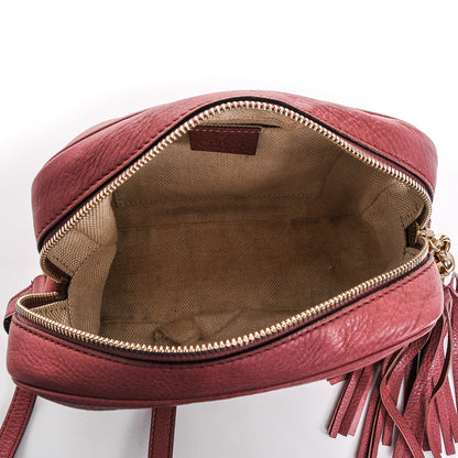 Gucci Pebbled Calfskin Small Soho Disco Bag Rose 5 of 7