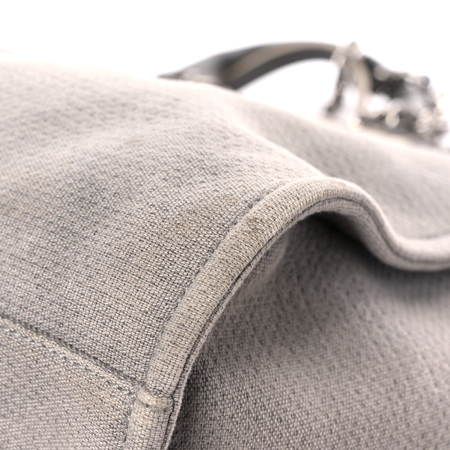 Canvas Extra Large Deauville Tote Grey