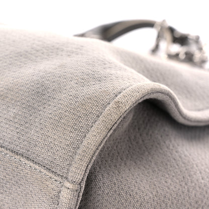 Chanel Canvas Extra Large Deauville Tote Grey 10 of 25