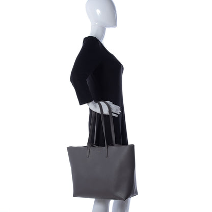 Saint Laurent Calfskin Large Shopping Tote Fog 2 of 9