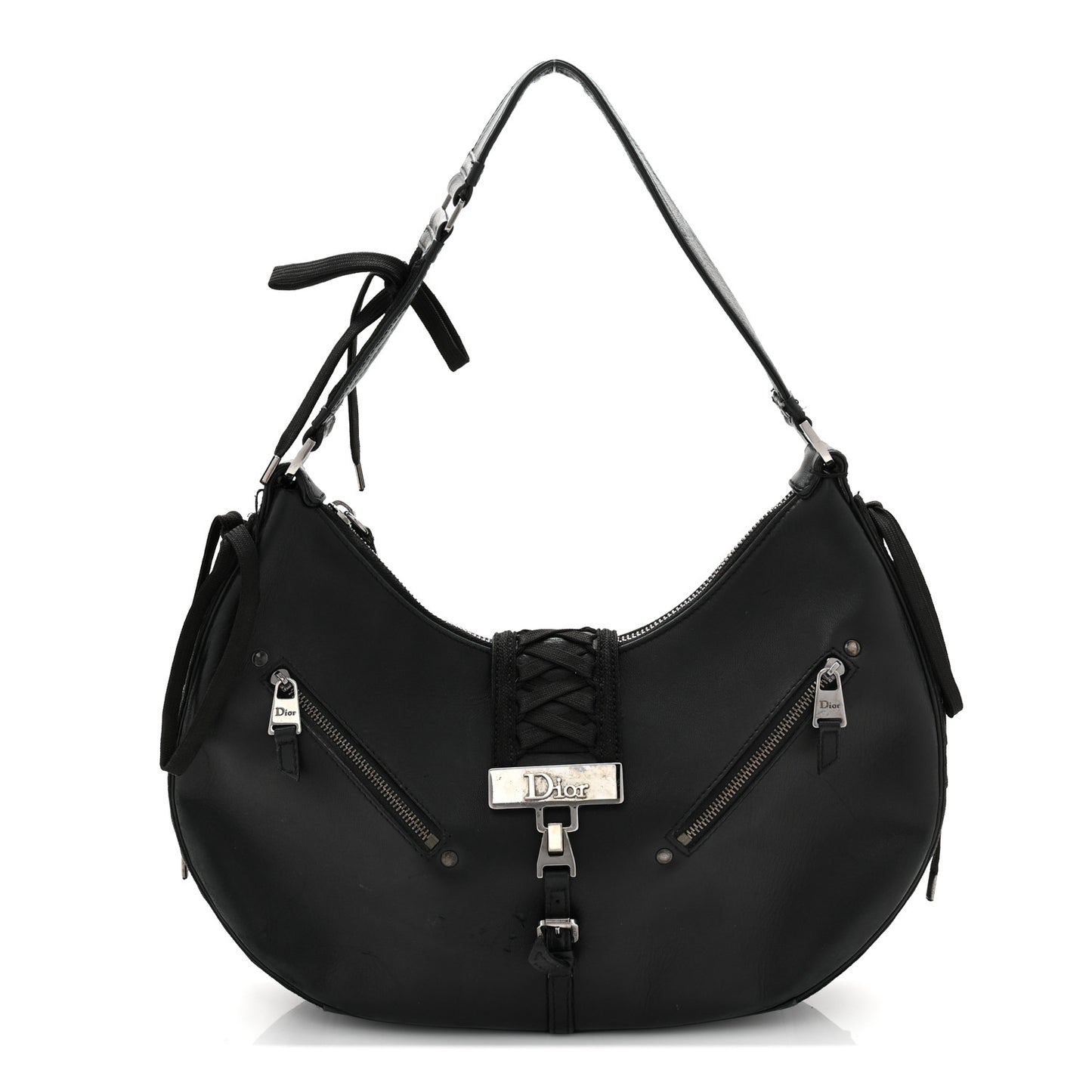 Calfskin Admit It Hobo Black