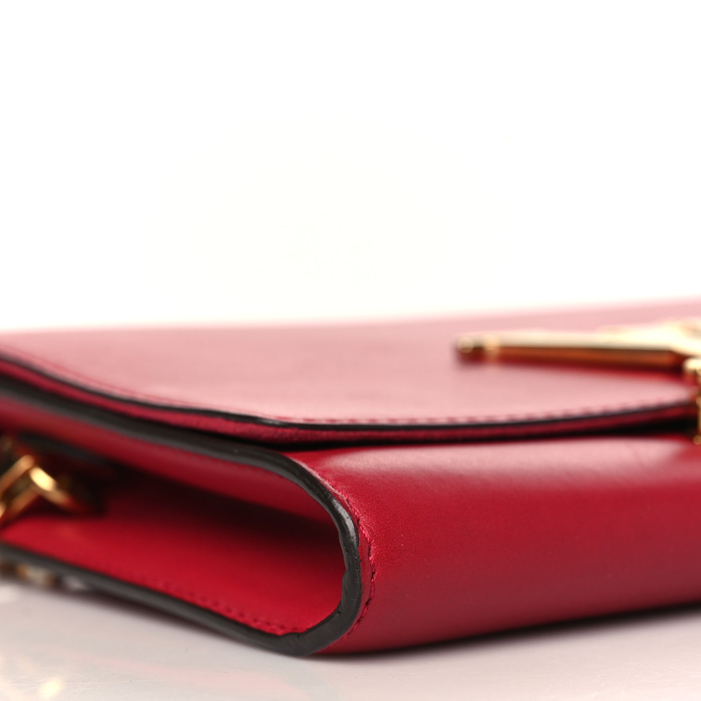 Calfskin Chain Louise MM Red