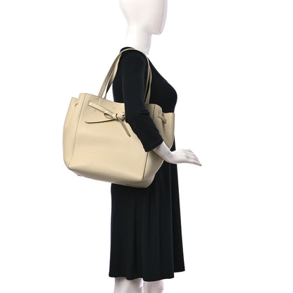 Celine Soft Grained Calfskin Small Belt Cabas Phantom Chalk 2 of 16