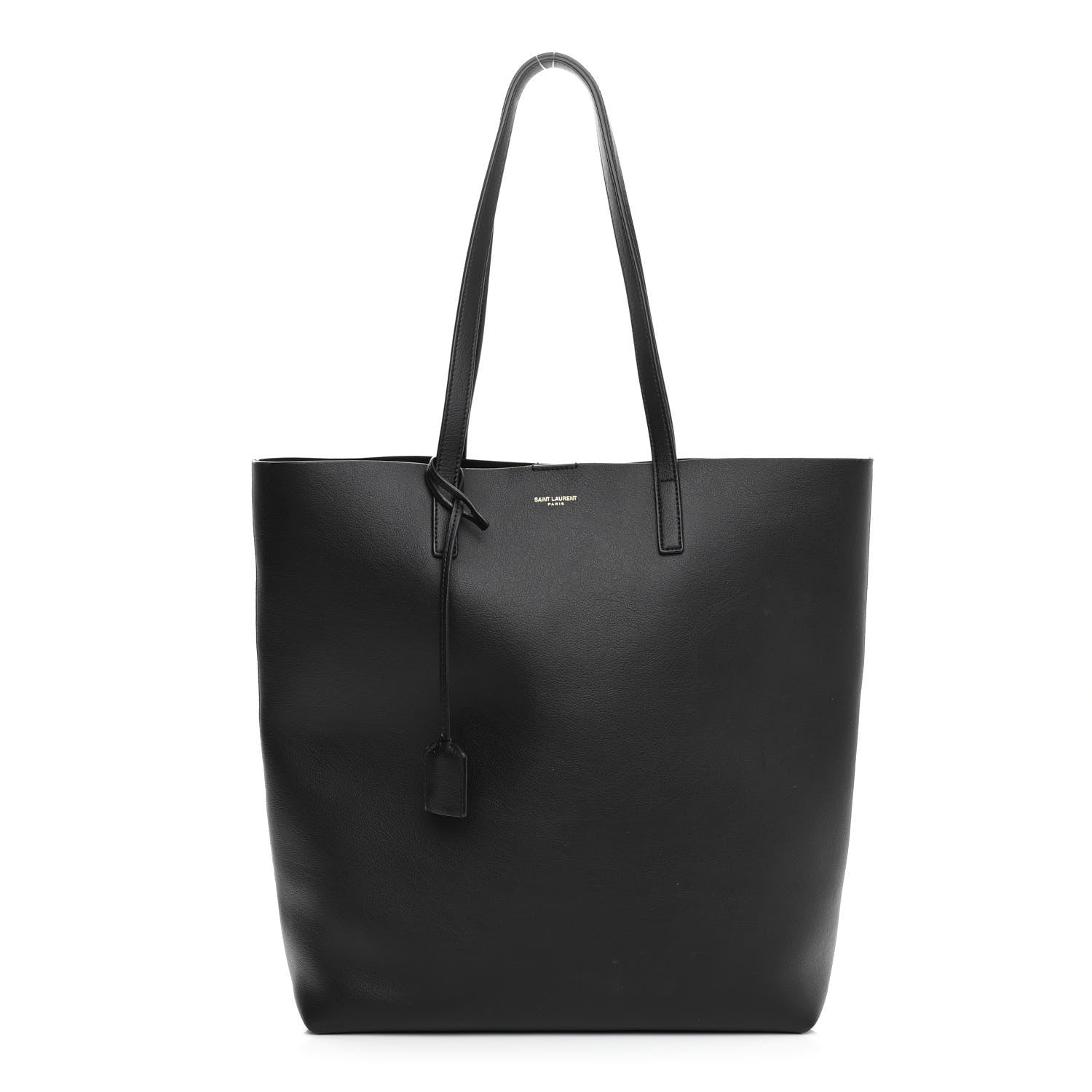 Saint Laurent Calfskin North-South Shopping Tote Black 3 of 12