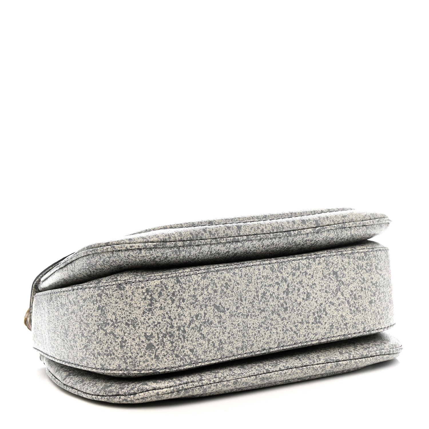 Gucci Calfskin Medium New Bamboo Top Handle Bag Grey White 4 of 10