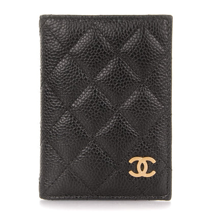 Chanel Caviar Quilted Card Holder Wallet Black 1 of 7