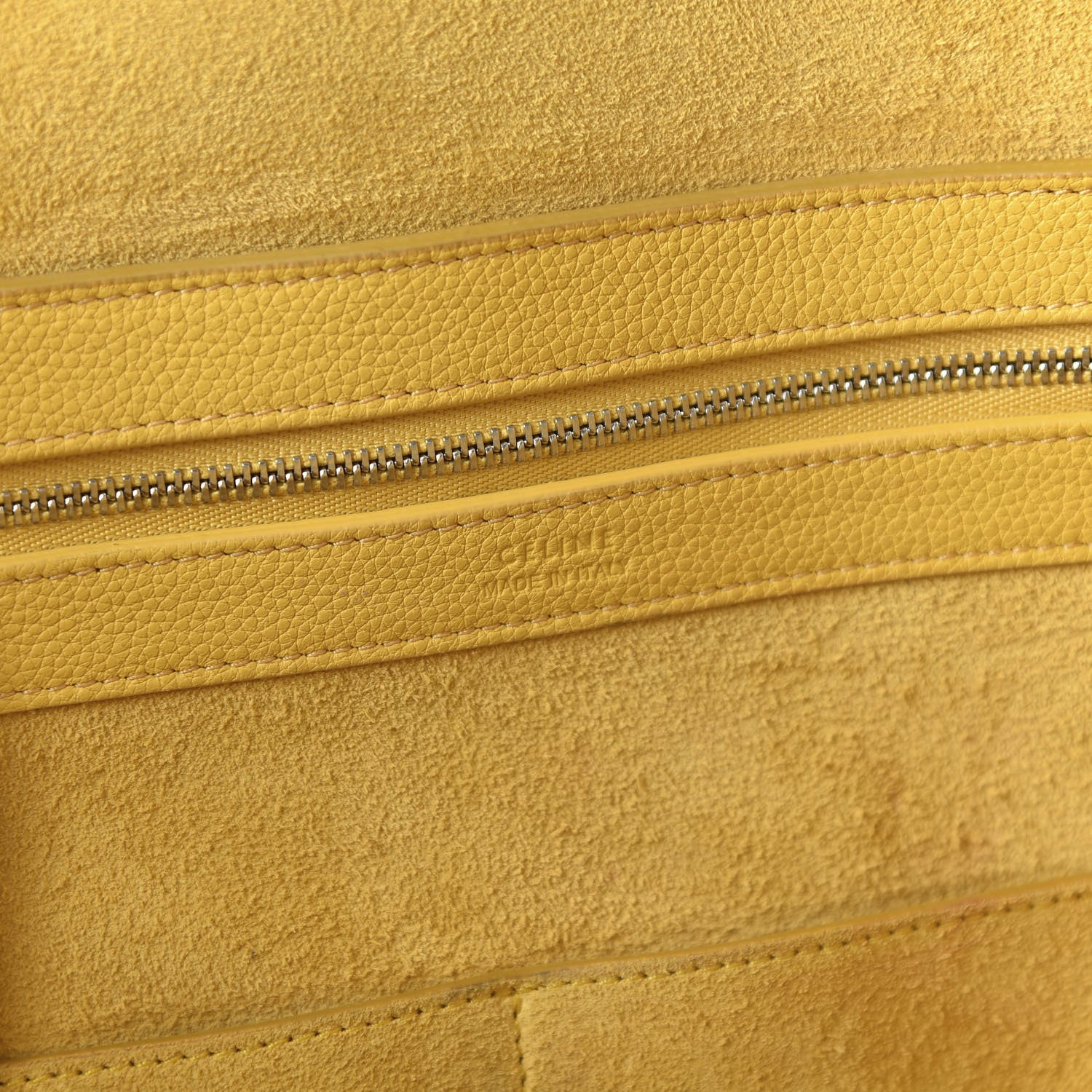 Celine Soft Grained Calfskin Small Belt Cabas Sunflower 8 of 9
