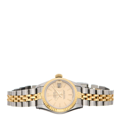 Rolex Stainless Steel 18K Yellow Gold 26mm Oyster Perpetual Datejust Watch Champagne 69173 2 of 4