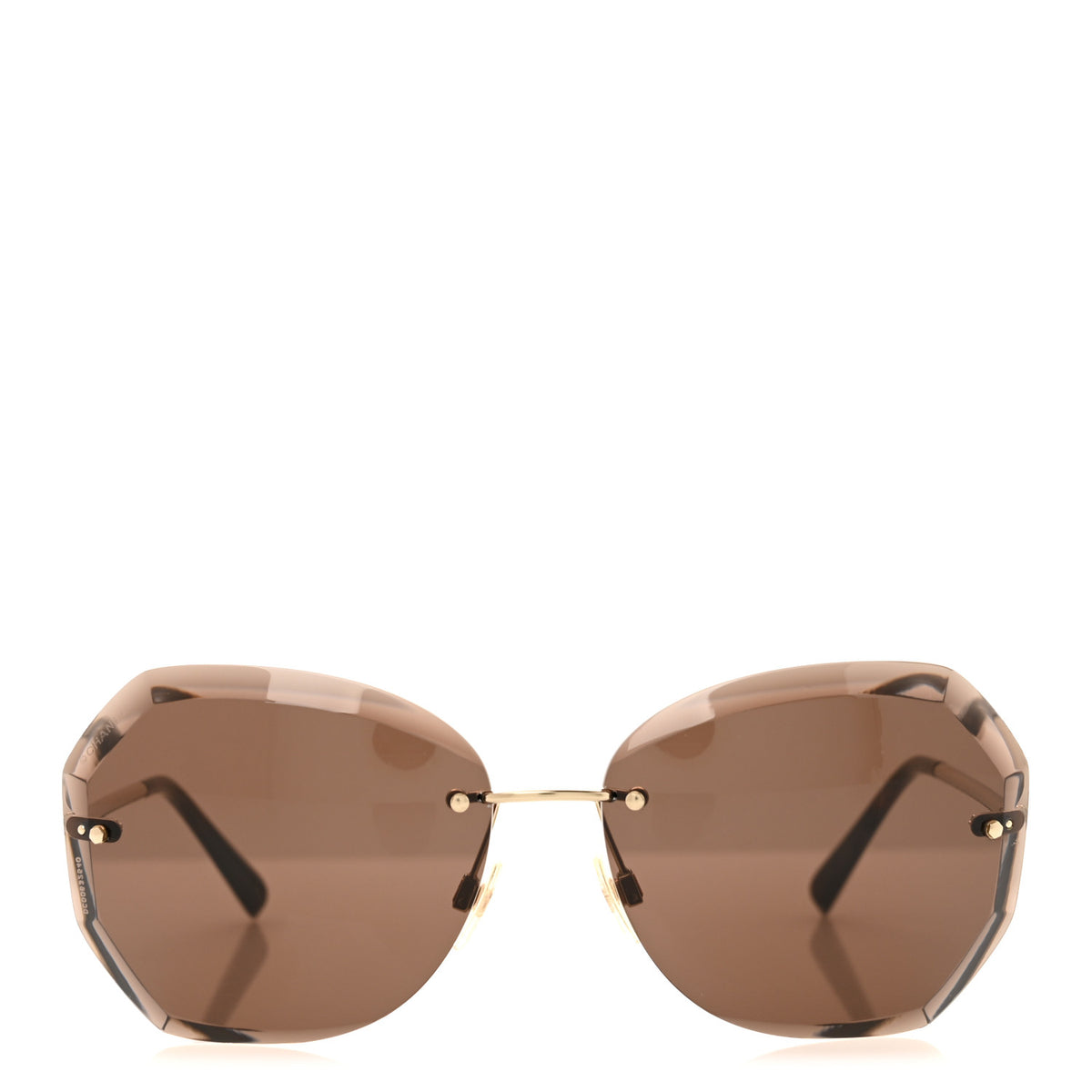 Chanel Metal Spring Round Sunglasses 4220 Gold Brown 2 of 8