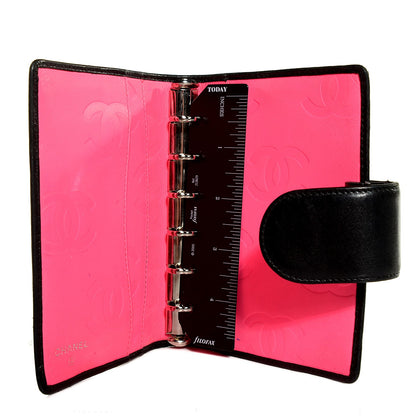 Chanel Calfskin Quilted Small Cambon Agenda Planner Black 5 of 8