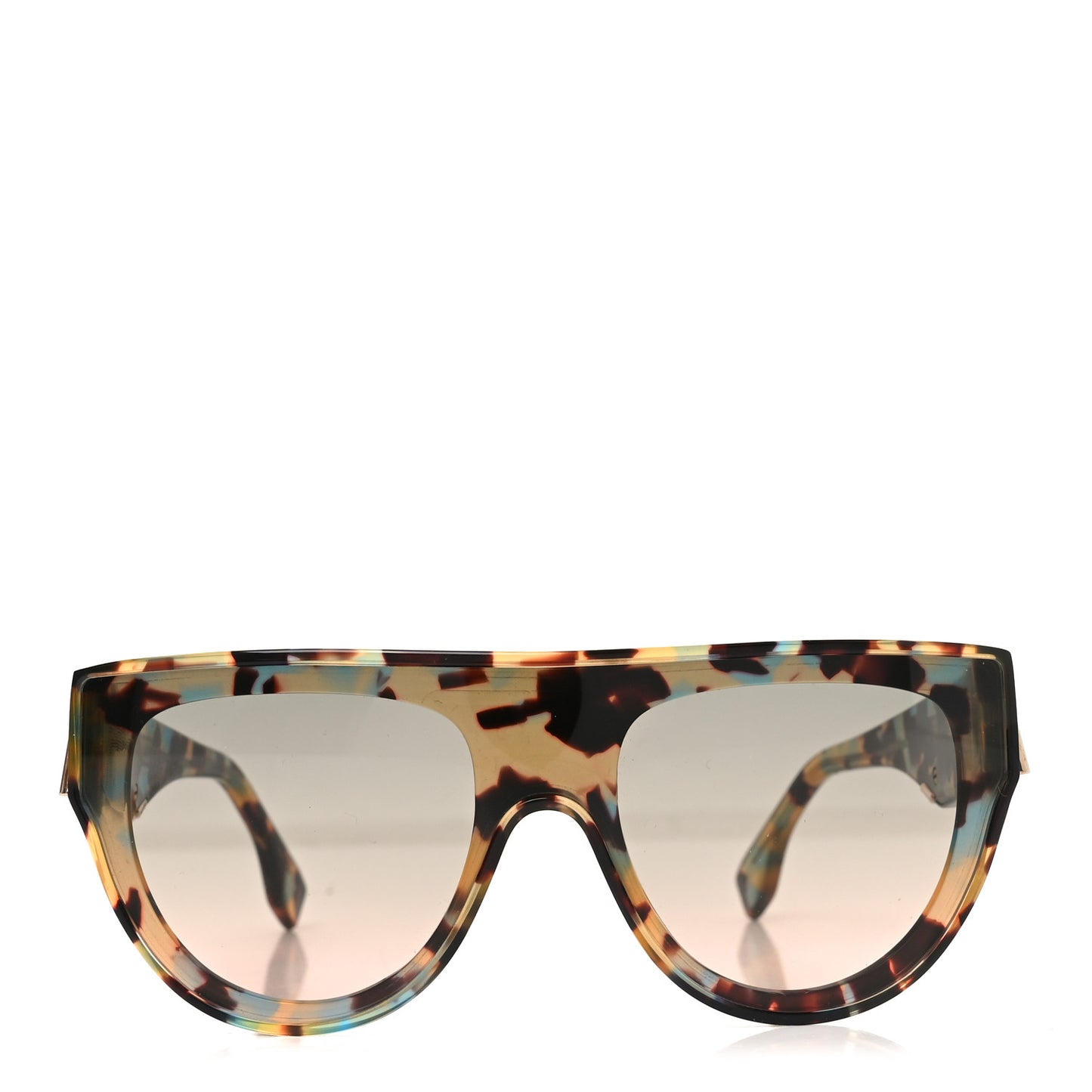 Acetate Shield Sunglasses FE40150I Blue Tortoise
