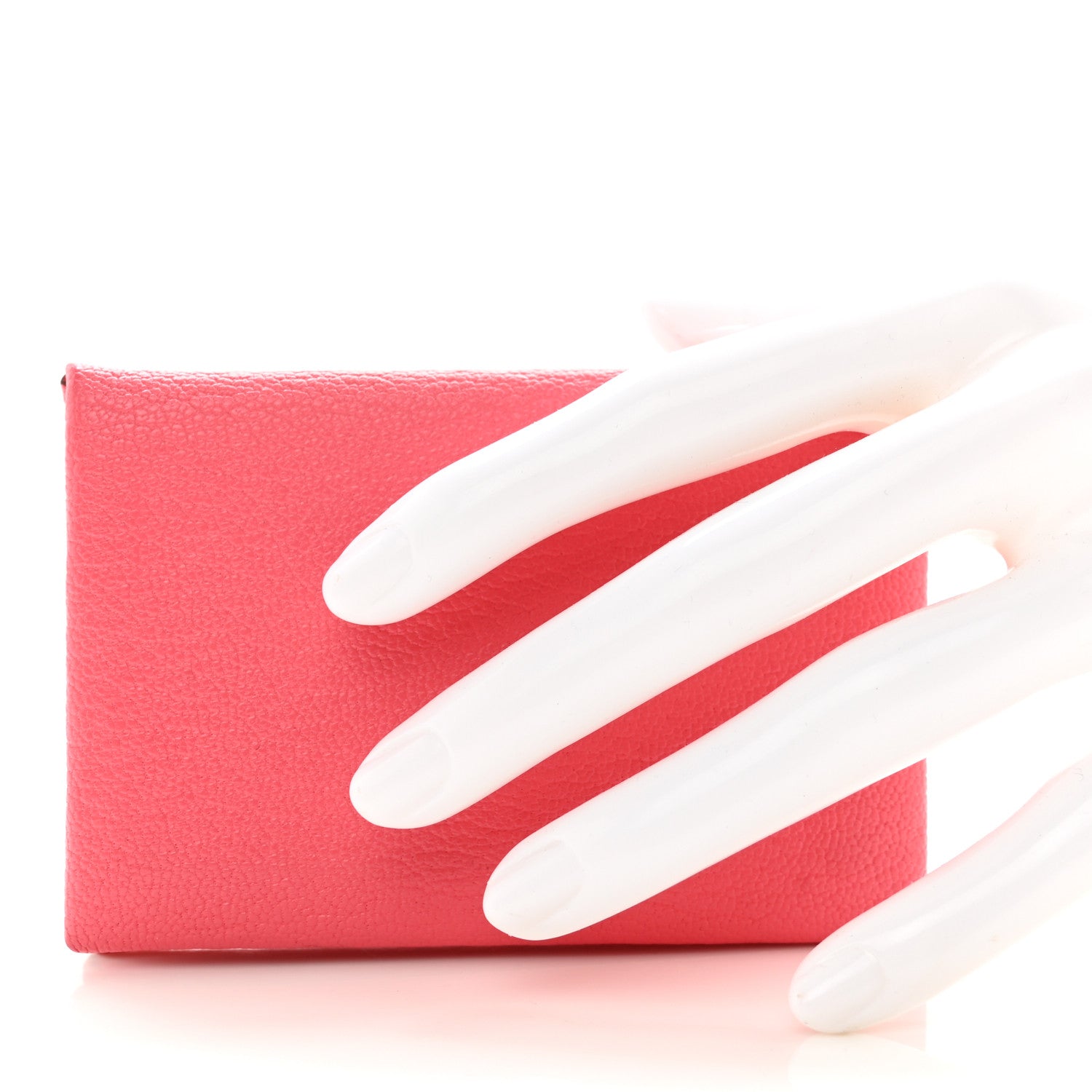 Hermes Chevre Mysore Calvi Card Case Rose Lipstick 2 of 8