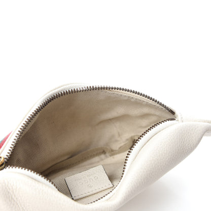 Gucci Grained Calfskin Small Logo Belt Bag White 5 of 10