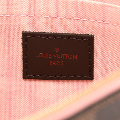 Louis Vuitton Damier Ebene Neverfull MM GM Pochette Rose Ballerine 6 of 8