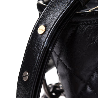Chanel Aged Calfskin Quilted Small Gabrielle Hobo Black 11 of 11