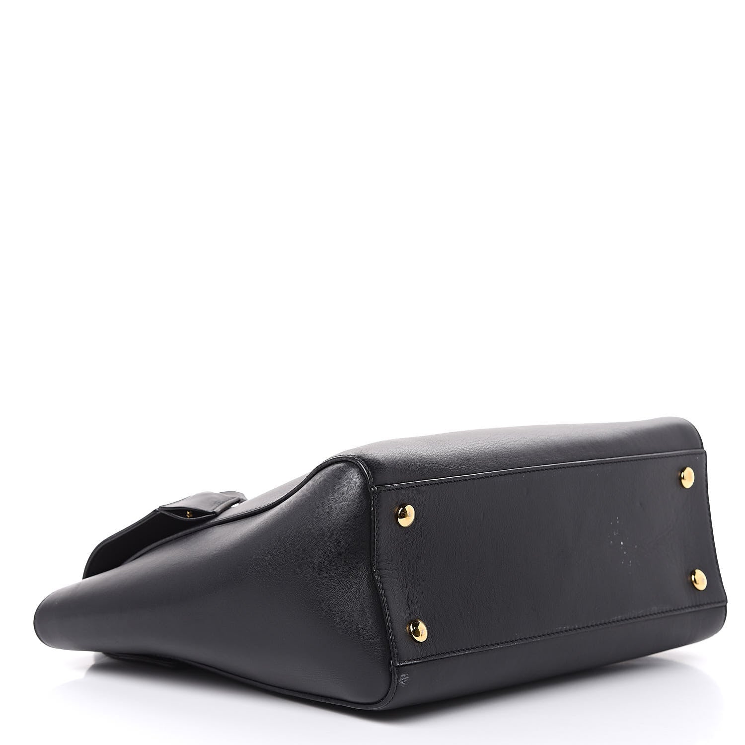 Versace Calfskin Signature Satchel Black 4 of 18