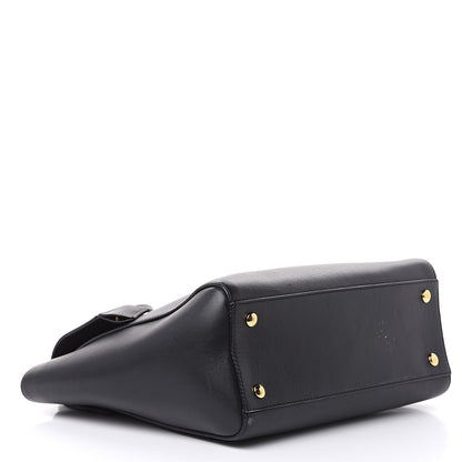 Versace Calfskin Signature Satchel Black 4 of 18