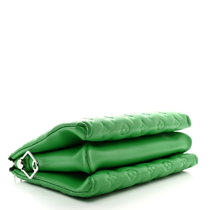 Louis Vuitton Lambskin Embossed Monogram Coussin PM LV Motion Green 4 of 10