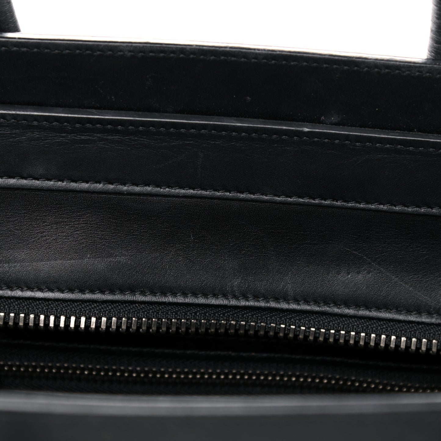 Baby Grained Calfskin Nubuck Tri-Color Micro Luggage Iceberg