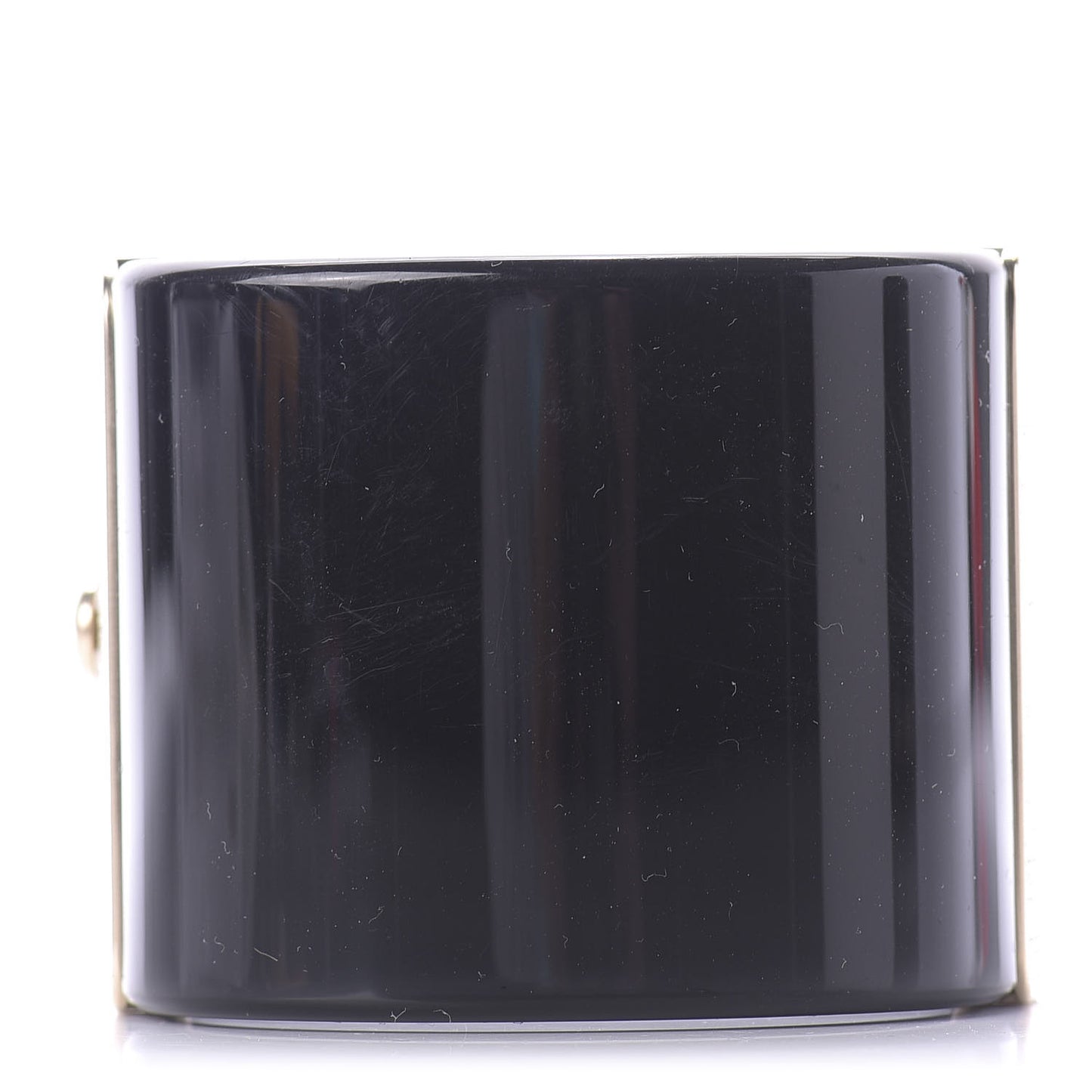 Resin CC Cuff Bracelet Black Gold