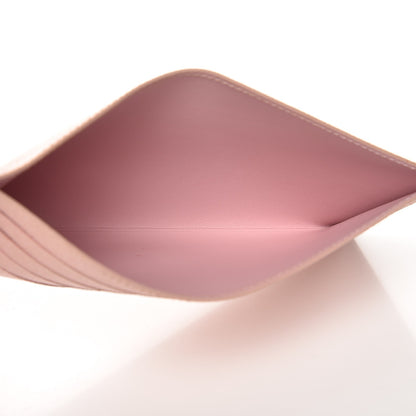 Louis Vuitton Calfskin Felicie Card Holder Insert Rose Ballerine 5 of 7