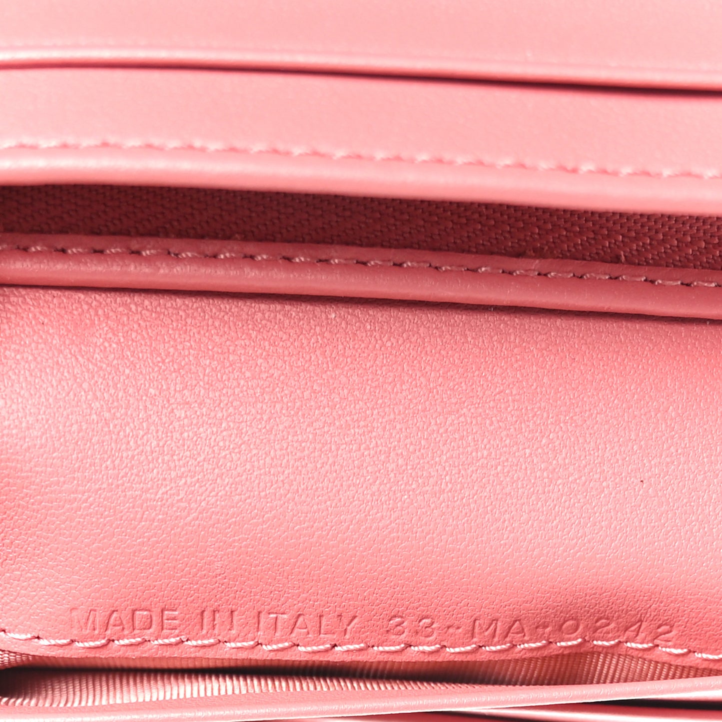 Lambskin Cannage Mini Lady Dior Wallet Pink