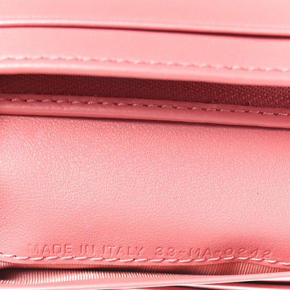Christian Dior Lambskin Cannage Mini Lady Dior Wallet Pink 8 of 8