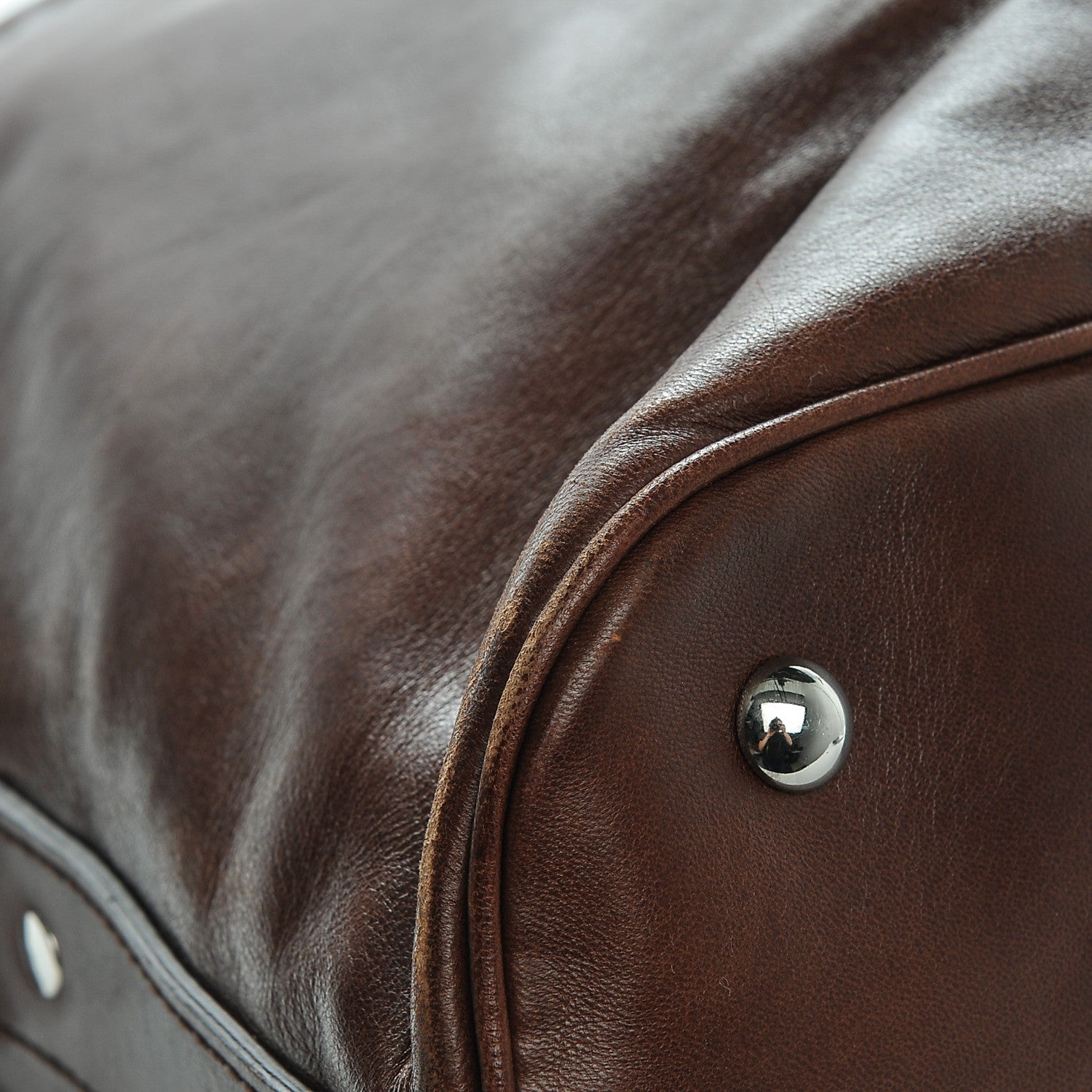 Saint Laurent Calfskin Oversized Muse Dark Brown 7 of 7