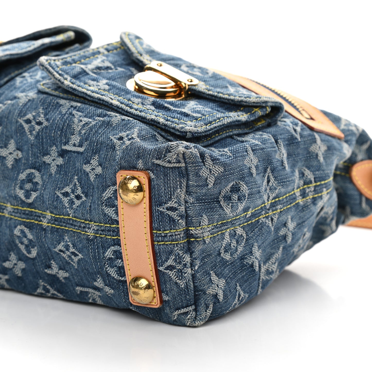 Monogram Denim Baggy PM Blue