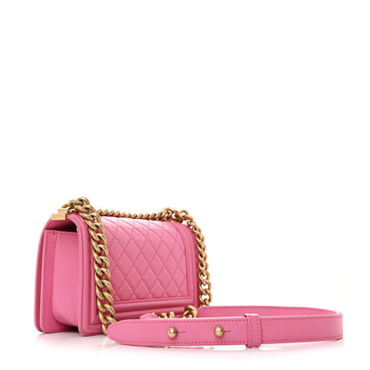 Chanel Calfskin Quilted Small Boy Flap Pink 3 of 12